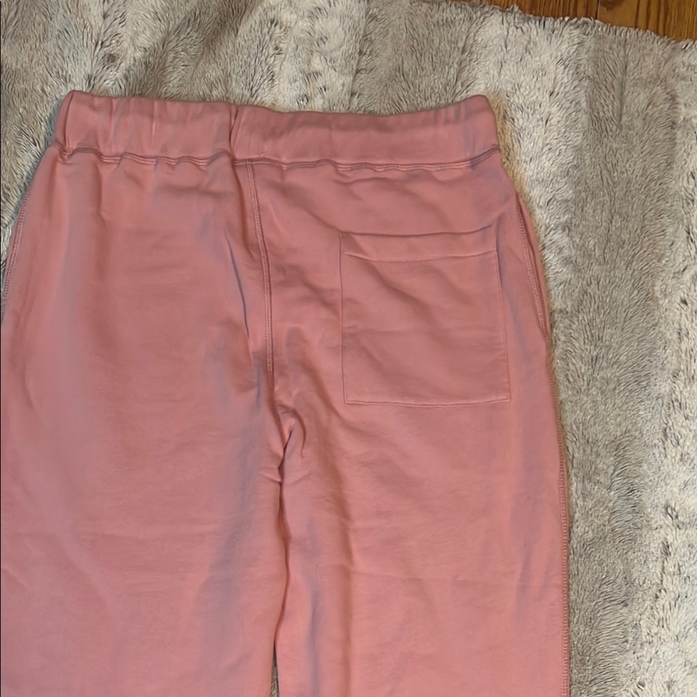 Pleasures Dusty Rose Jogger Sweatpants with Tapered Cuffs - Picture 9 of 10